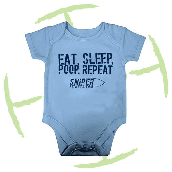 BATTLE CRY BABYGROW LIGHT BLUE